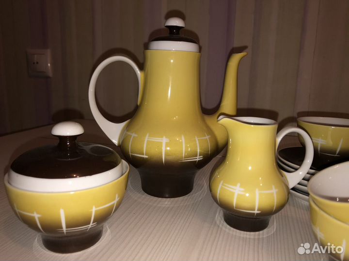 Фарфоровый кофейный сервиз на 6 персон Германия