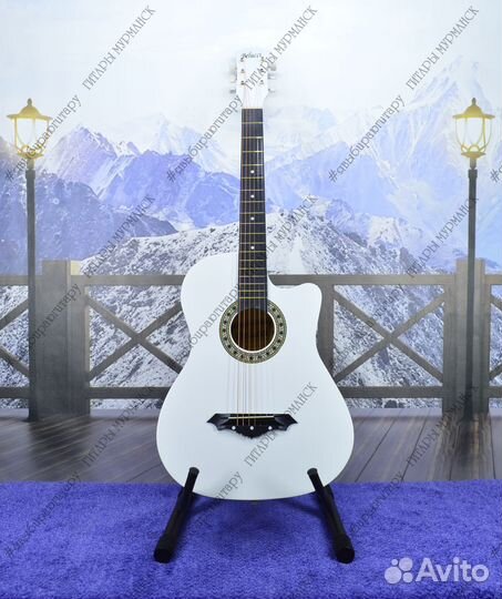 Акустическая гитара (новая) матовая, комплект