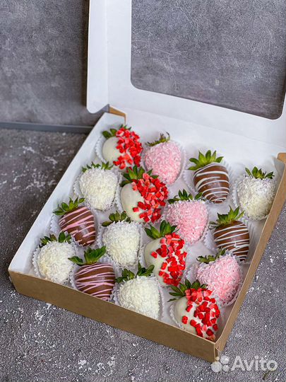 Клубника в шоколаде 16 шт