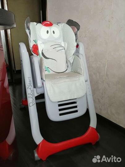 Стульчик для кормления chicco polly 2 start