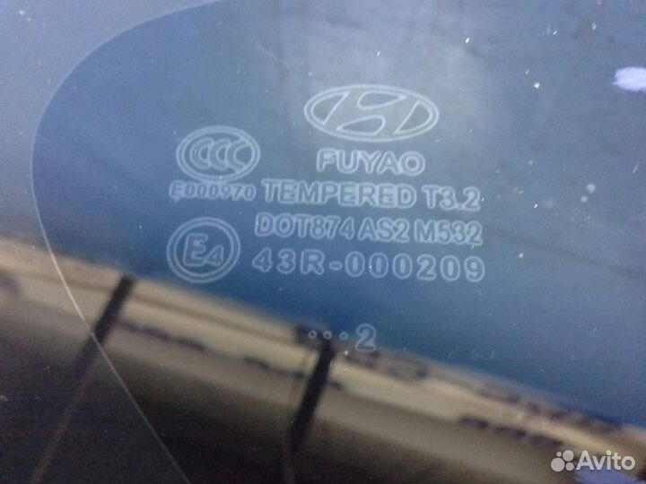 Стекло кузовное глухое правое Hyundai Solaris 2010