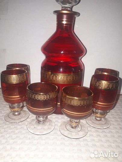 Винтажный ликеро-водочный набор из 70-х