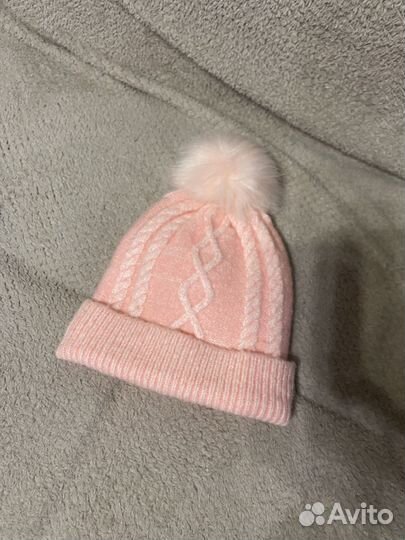 Шапка зимняя для девочки 48 50