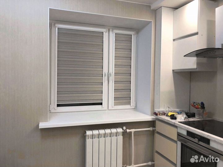 Рулонные шторы день ночь