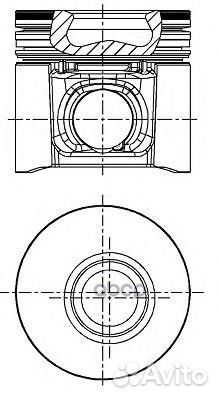 Поршень в к-те Ford duratorq 1.8 tdci 70-90PS 8
