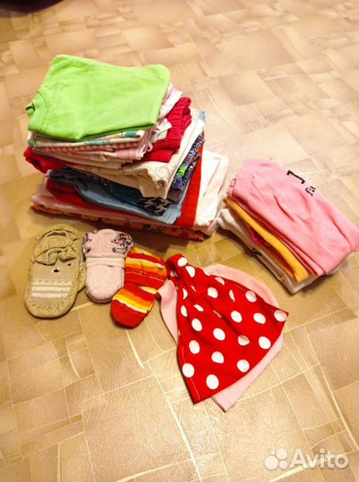 Вещи пакетом для девочки р.80