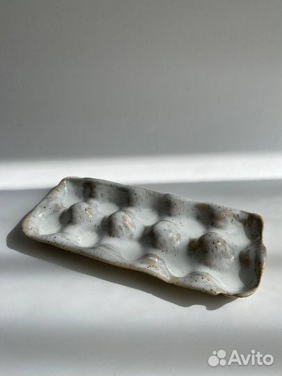 Лоток подставка под яйца керамика ручной работы