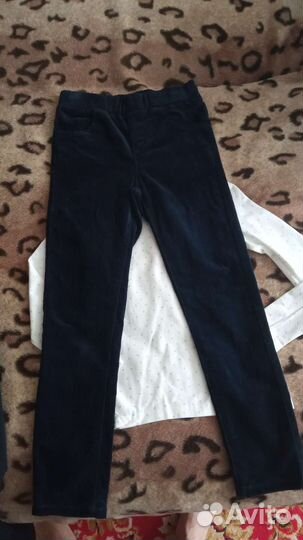 Брючки, блузка 128-134