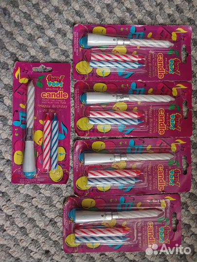 Свечи для торта 3 шт (5 шт)