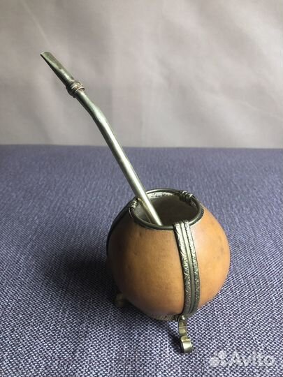 Старинные Калабас и Бомбилья - для питья мате