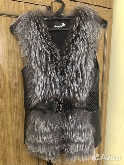 Жилет из чернобурки