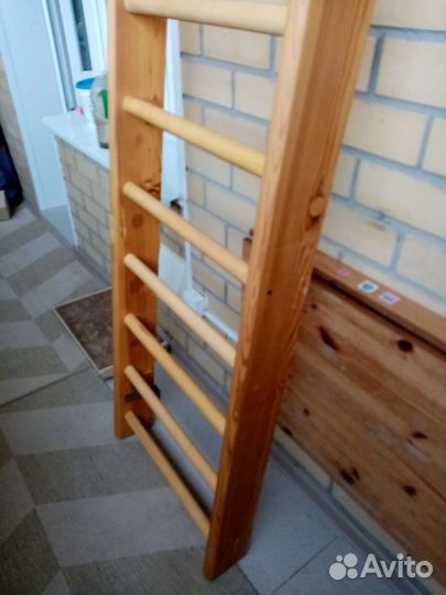 Детская шведская стенка деревянная