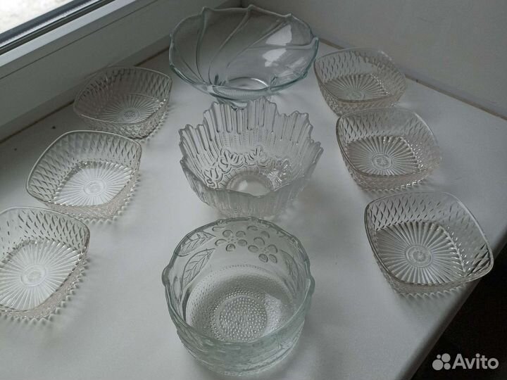 Хрусталь СССР, салатники