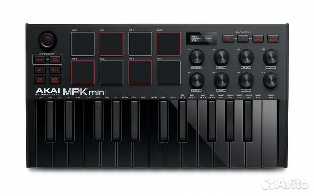 Миди клавиатура Akai PRO MPK Mini MK3 Black