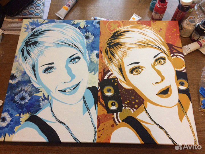 Художник, копиист, картины маслом