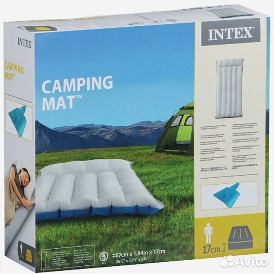 Матрас надувной intex Camping Mat 184 x 67 x 17cm