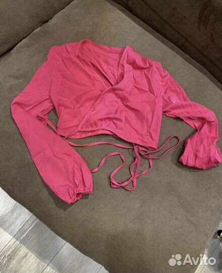 Топ на завязках+футболка в цвет