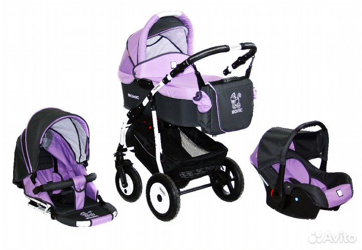 Супер легкая коляска 3 в1 Верди Люкс