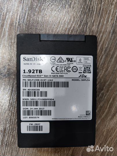 Жесткий диск ssd 512, 960, 1 Tb, 2 Tb