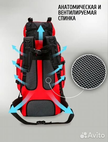 Вместительный рюкзак для путешествий и туризма