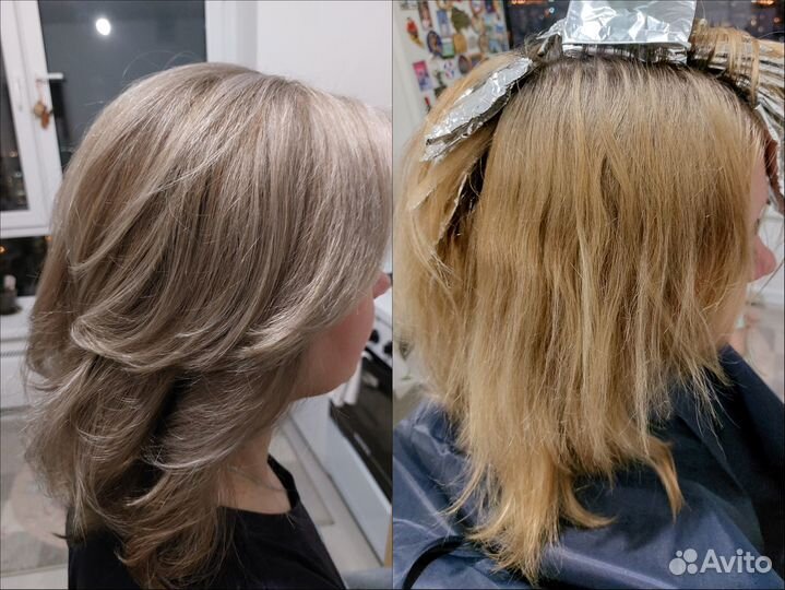 Окрашивание волос у вас на дому