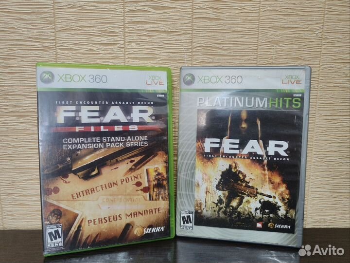 F.E.A.R. Трилогия Xbox 360 Все части1-3Files