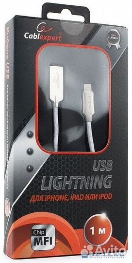 Cablexpert Кабель для Apple CC-P-apusb02W-1M MFI