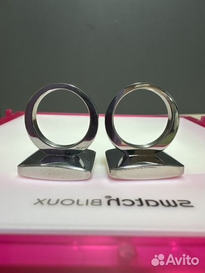 Кольцо Flowercage из нержавеющей стали и атласа