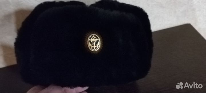 Шапка ушанка, чёрного цвета