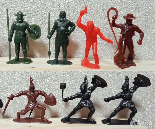 Солдатики дзи викинги, индеец, ковбой, рыцари Marx