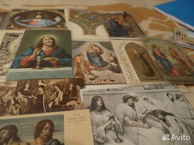 Открытки на церковную тему 40 штук