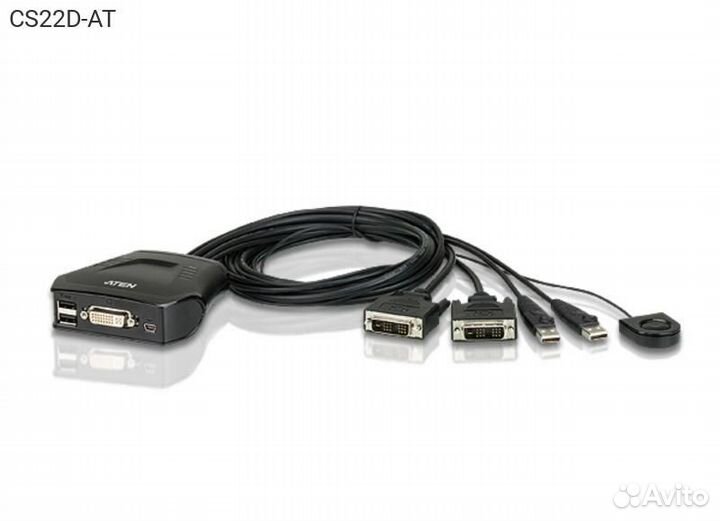 CS22D-AT, KVM-переключатель aten CS22D 2PC