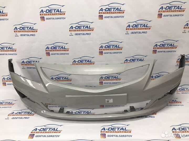 Бампер передний Hyundai Solaris 2014-2017 Бежевый