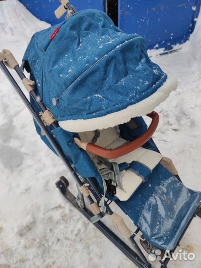 Детские санки с колесами