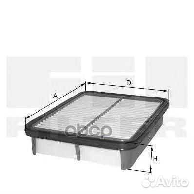 Фильтр воздушный mazda 323 94- FIL filter HP50