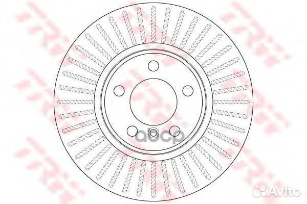 Диск тормозной передний TRW DF8050 DF8050 TRW