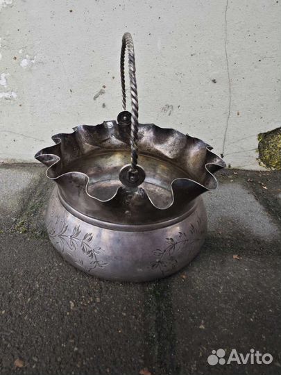 Сахарница Конфетница Серебро 84 проба Хлебников