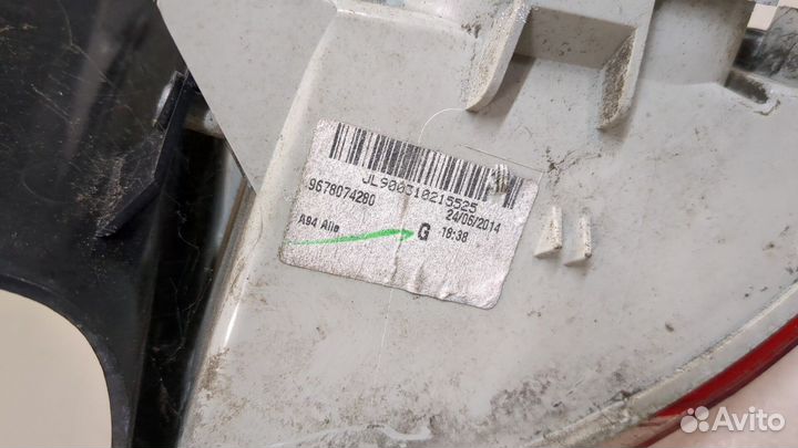 Фонарь (задний) Peugeot 2008, 2014