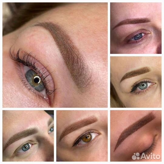 Перманентный макияж бровей и mini тату