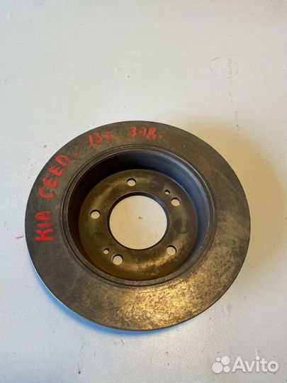 Тормозной диск задний Kia Ceed 2