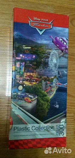 Пазлы пластиковые 300 деталей Тачки