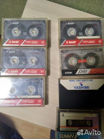 Аудиокассеты с записью tdk basf sunny