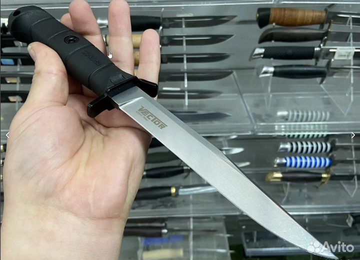 Нож Vector Kizlyar Supreme 420HC StoneWash