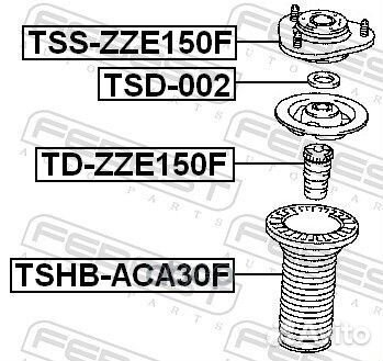 Опора амортизатора TSS-ZZE150F TSS-ZZE150F Febest