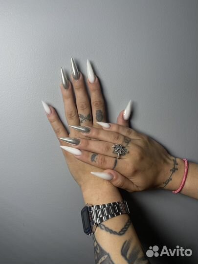 Модель на Маникюр, гель лак, наращивание ногтей