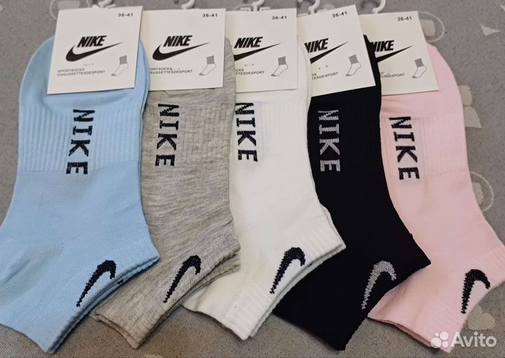 Носки женские короткие nike adidas puma reebok