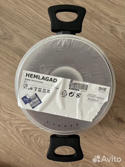 Кастрюля икеа hemlagad IKEA 3л