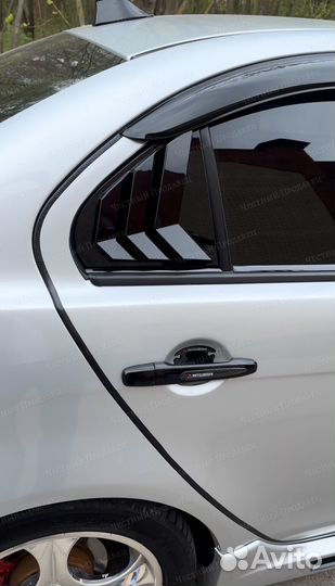 Накладки на ручки дверей mitsubishi lancer 10