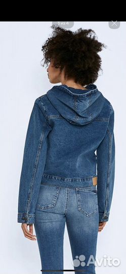 Куртка джинсовая женская с капюшоном