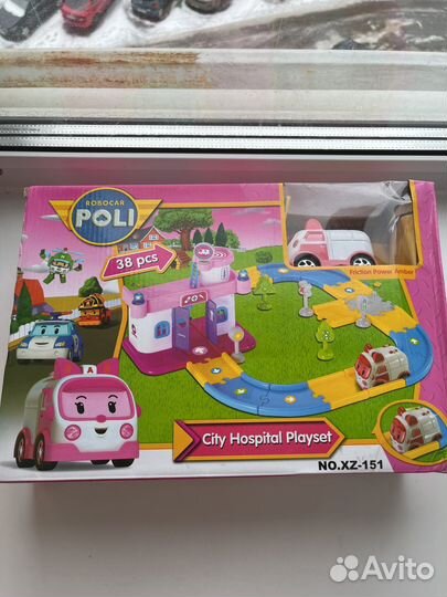 Робокар поли City Hospital Playset Новый набор